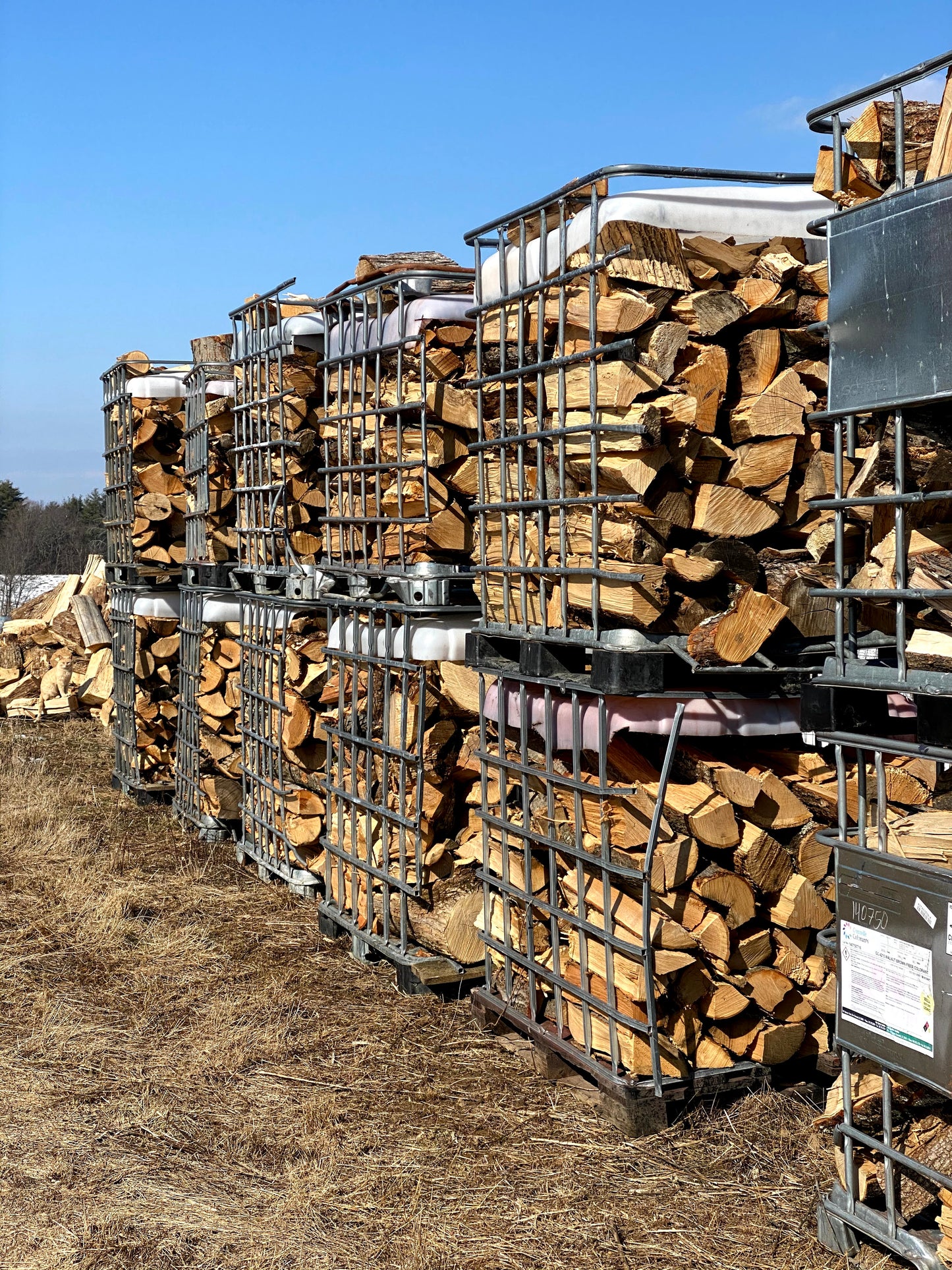 Bulk Air Seasoned Hardwood Firewood - Full Cord - Delivered